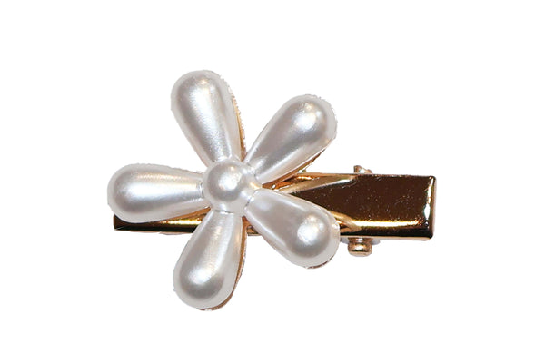 Pearl Flower Clip