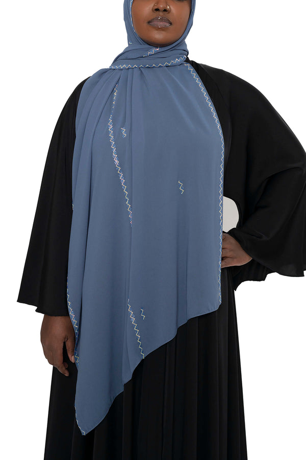 Radiance in Dusty Blue | Al Shams Abayas_2