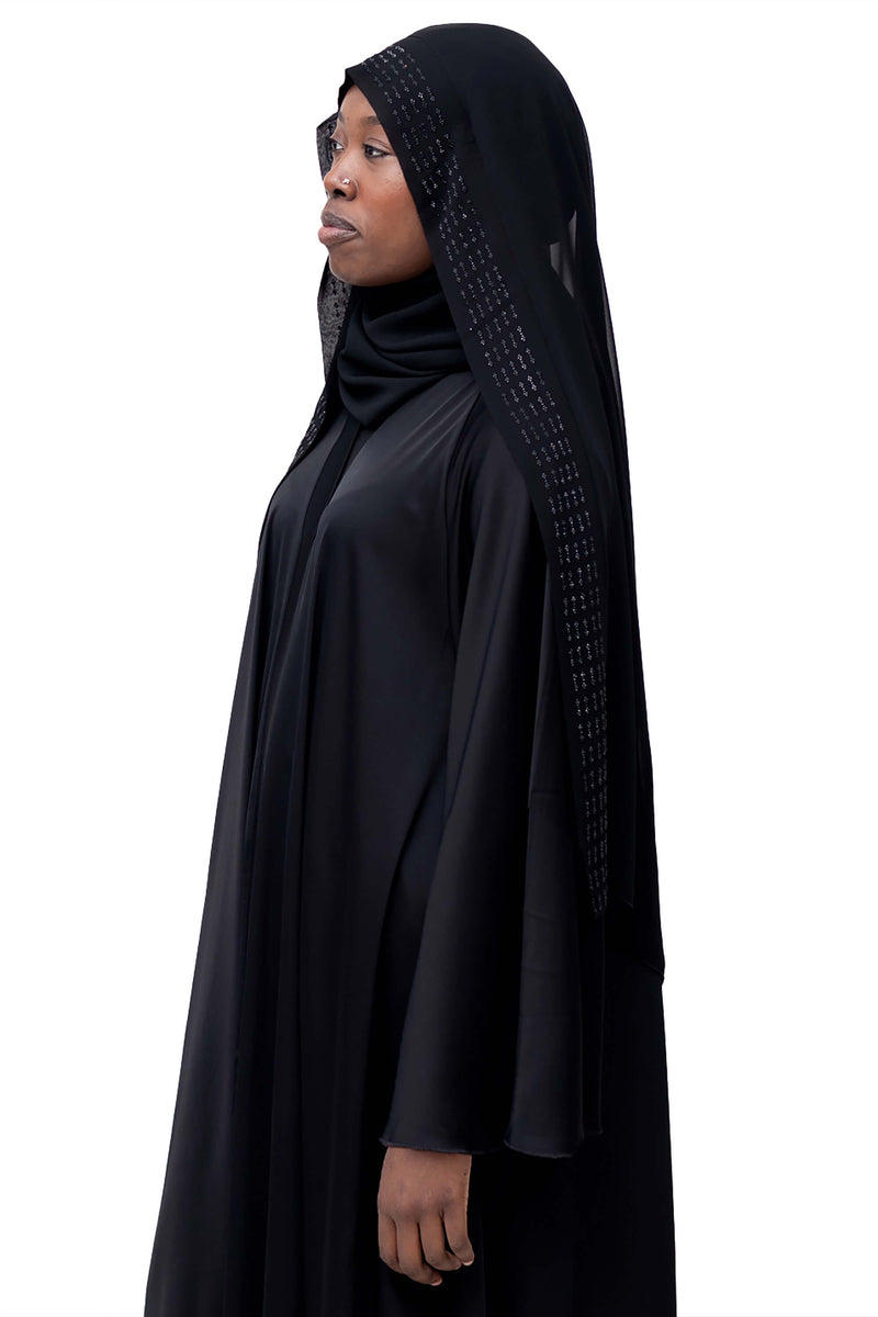 Rahma Ghashwa in Black | Al Shams Abayas_3