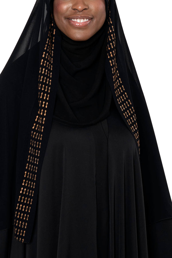 Rahma Ghashwa in Gold | Al Shams Abayas_1