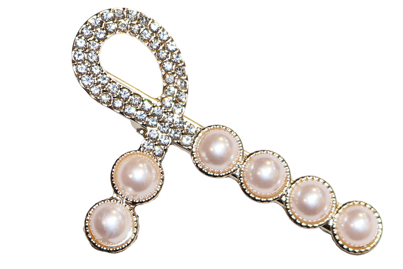 Ribbon Pearl Clip