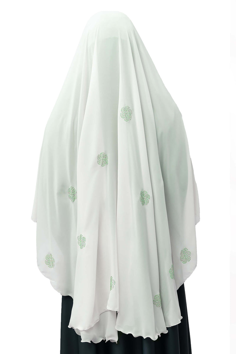 Serene Ghashwa in Soft Mint | Al Shams Abayas_5