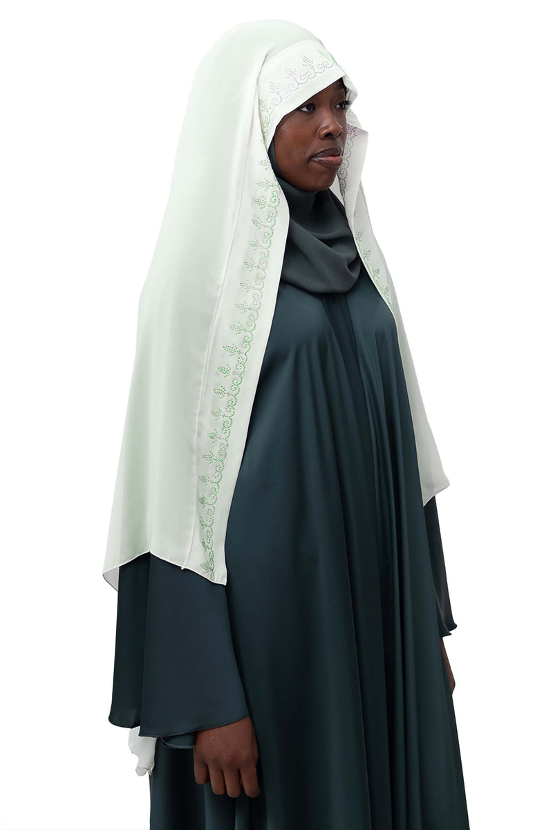 Serene Ghashwa in Soft Mint | Al Shams Abayas_3
