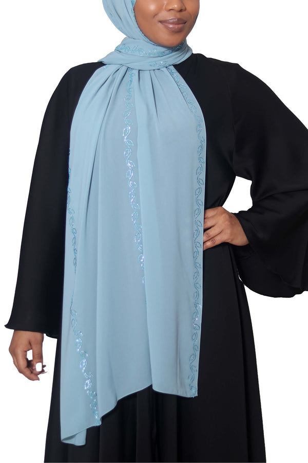 Serene in Lady Blue | Al Shams Abayas_1