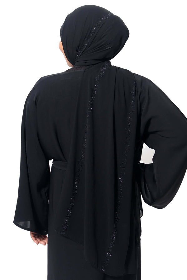 Serene in Classic Black | Al Shams Abayas_6