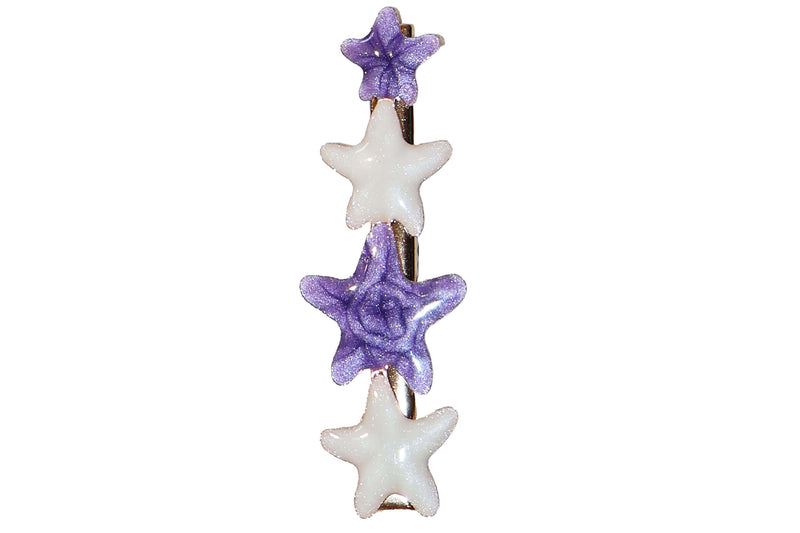 Shimmer Stars Clip - Purple