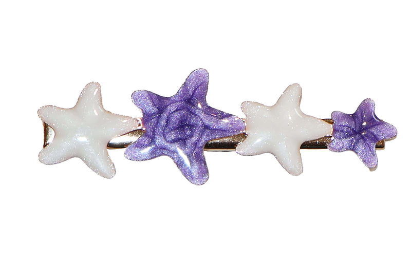 Shimmer Stars Clip - Purple