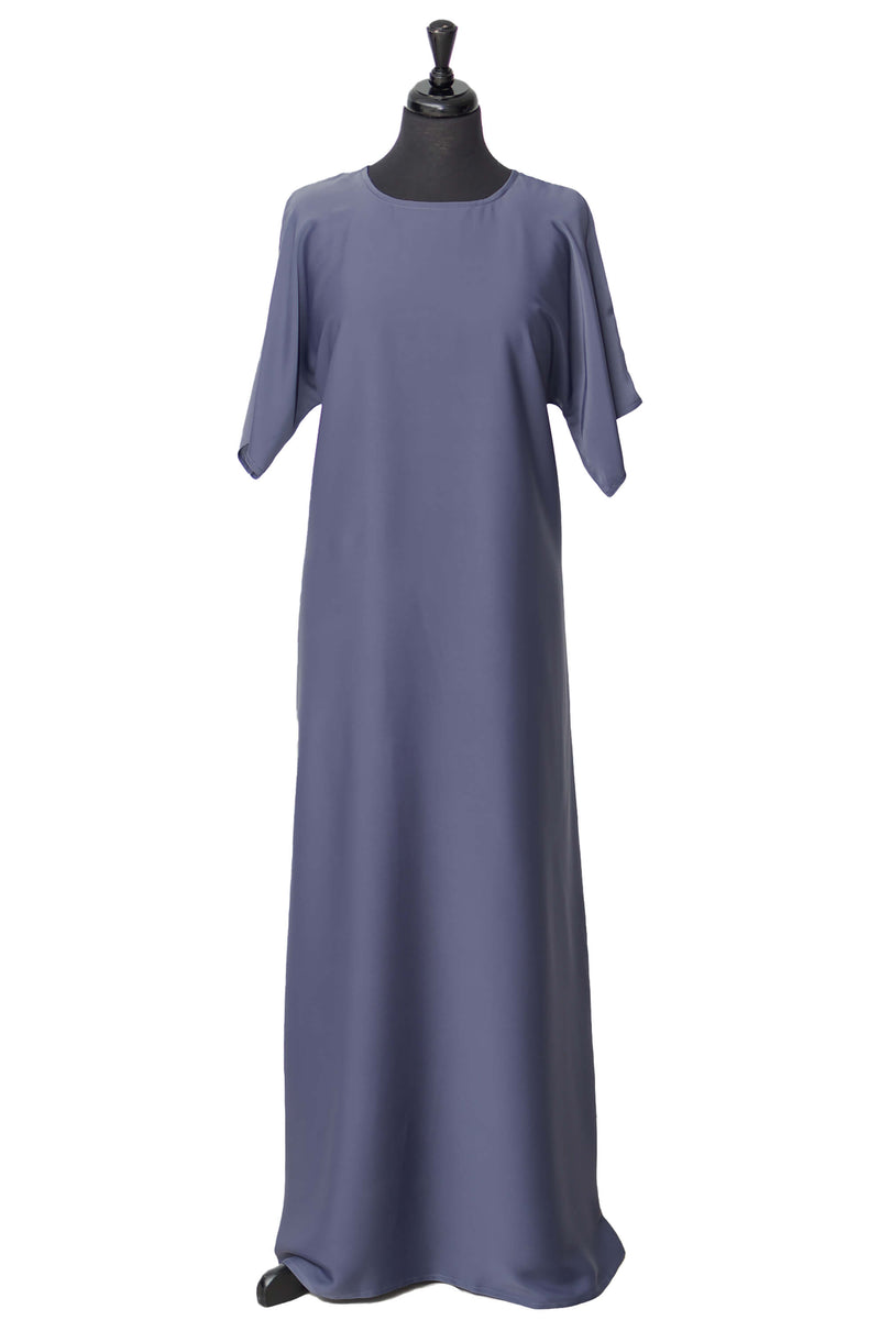 Short Sleeve Dress in Denim Blue