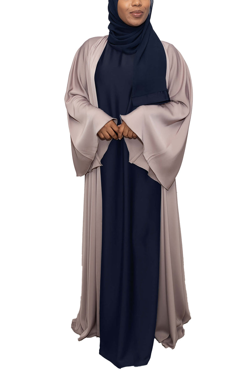 Short Sleeve Dress in Navy | Al Shams Abayas_8