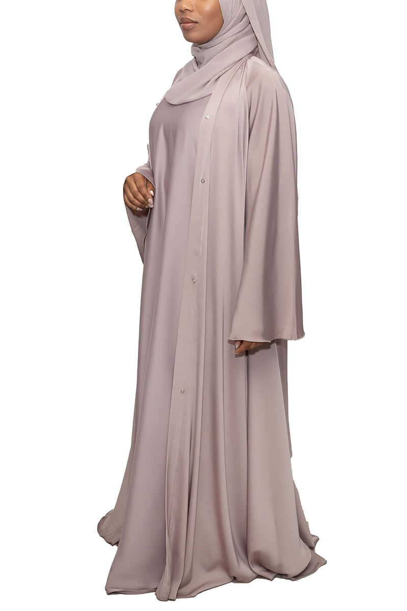 Short Sleeve Dress in Sand | Al Shams Abayas_9