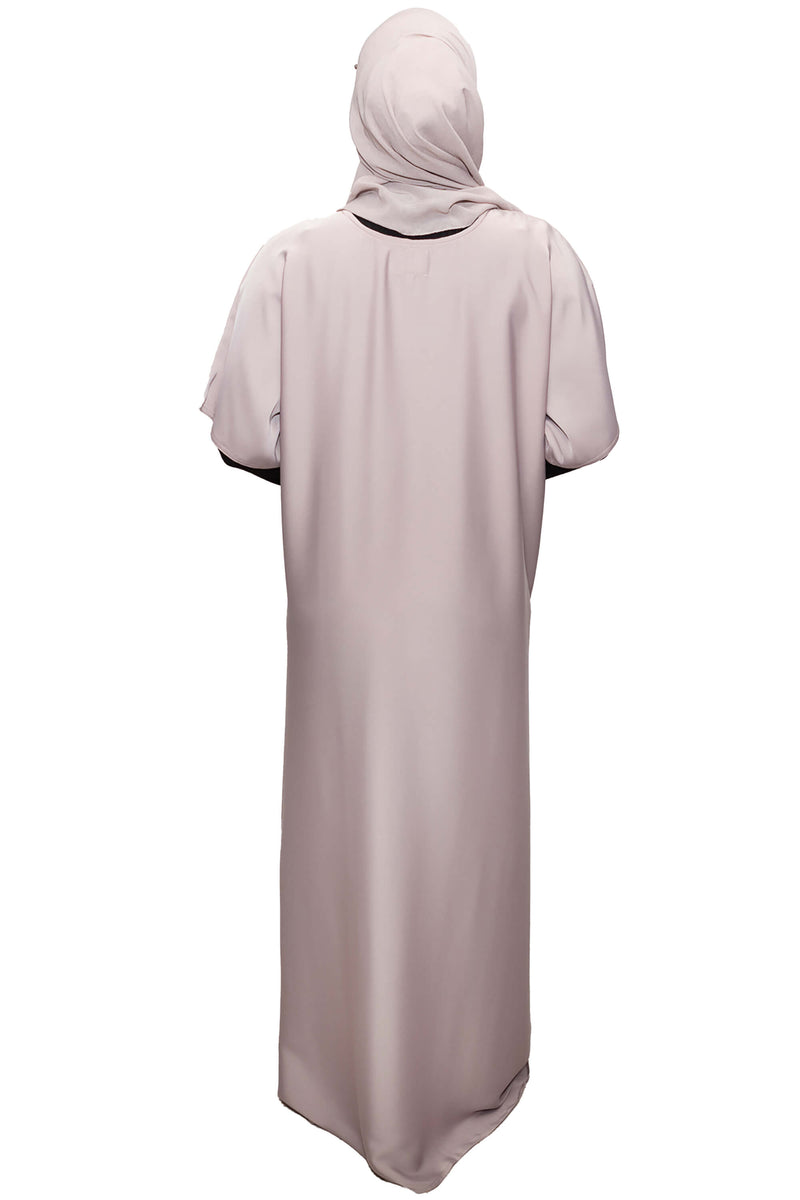 Short Sleeve Dress in Sand | Al Shams Abayas_5