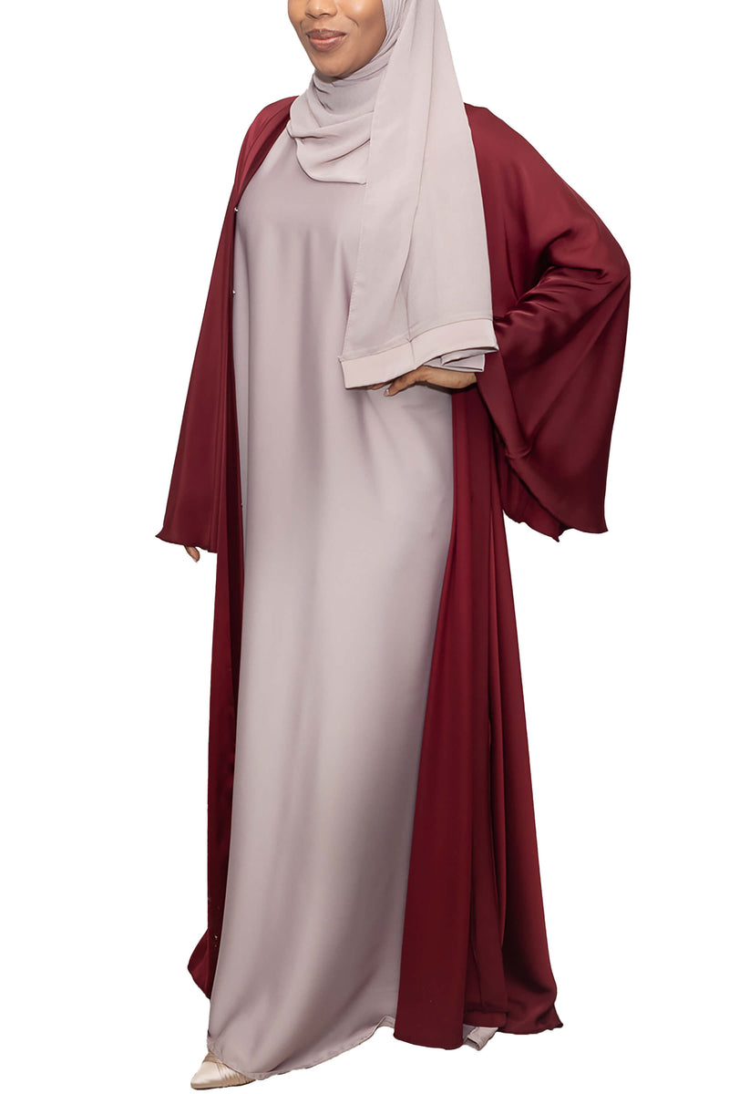 Short Sleeve Dress in Sand | Al Shams Abayas_3
