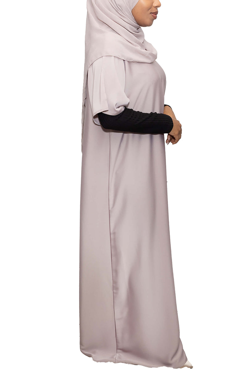 Short Sleeve Dress in Sand | Al Shas Abayas_2