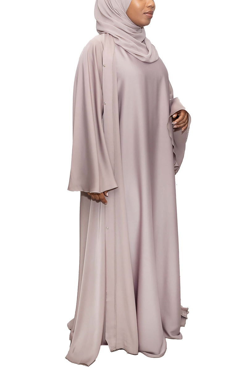 Short Sleeve Dress in Sand | Al Shams Abayas_8