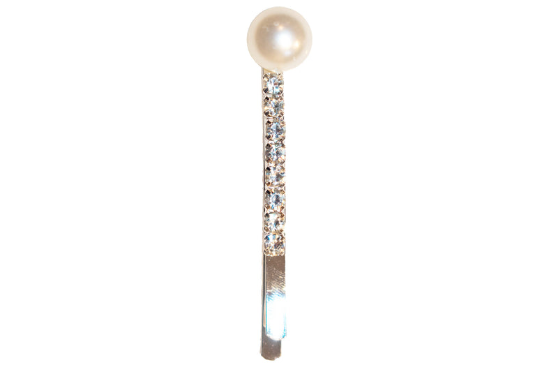 Simple Bling Pearl Pin