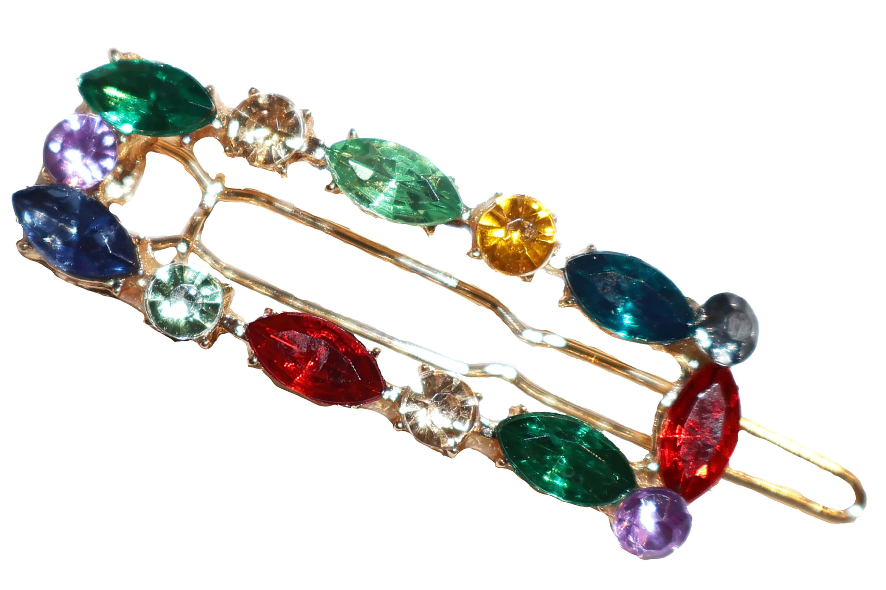 Small Colorful Rhinestone Barrette – Al Shams Abayas