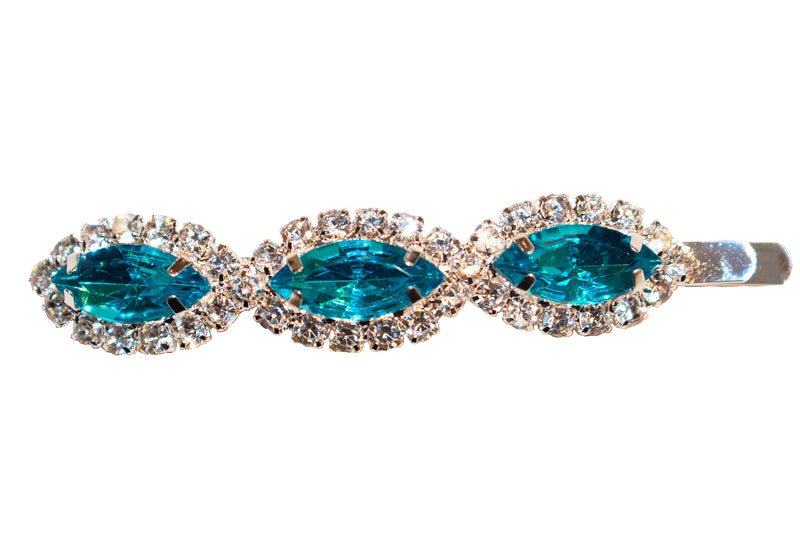 Triple Diamond Pin - Turquoise