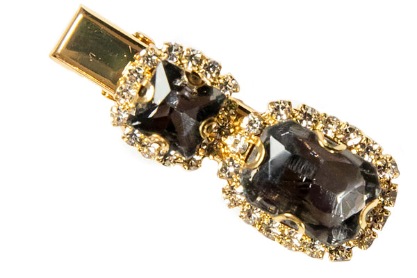 Black Crystal Clip