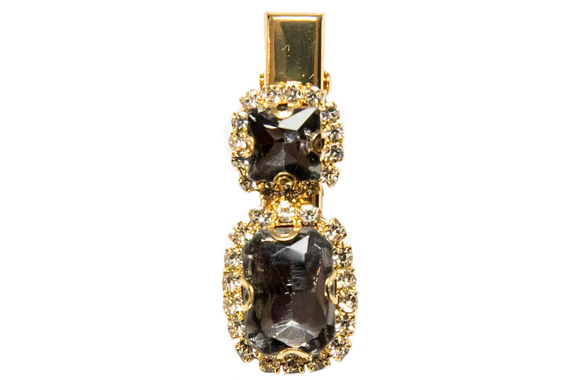 Black Crystal Clip