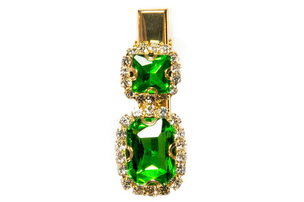 Crystal Clip in Emerald