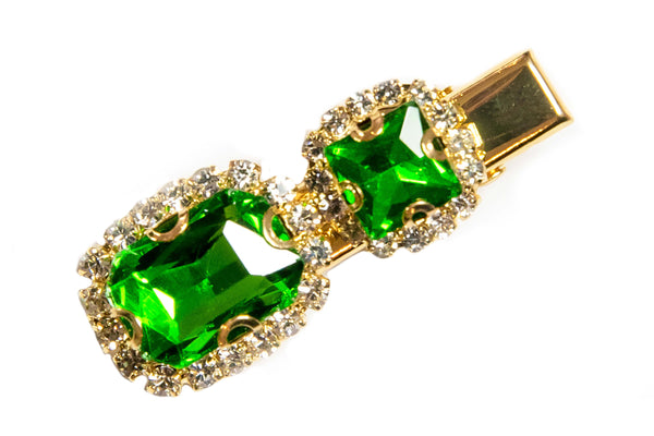 Crystal Clip in Emerald