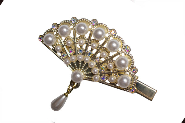Pearl Fan Clip