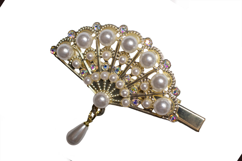 Pearl Fan Clip