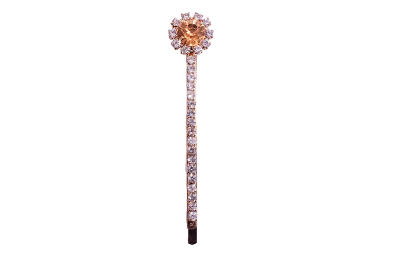 Flower Bling Pin - Copper