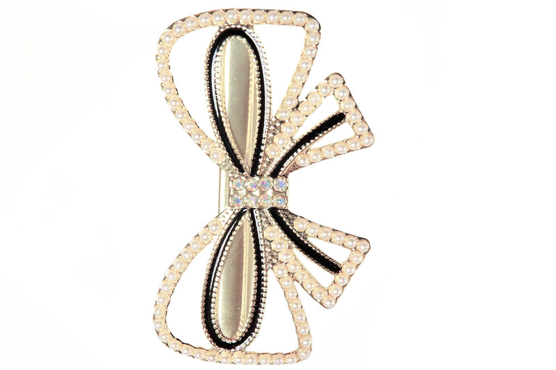 Jumbo Pearl Bowtie Clip