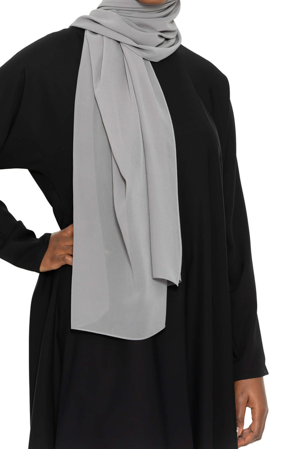 Essential Hijab Grey | Al Shams Abayas 1