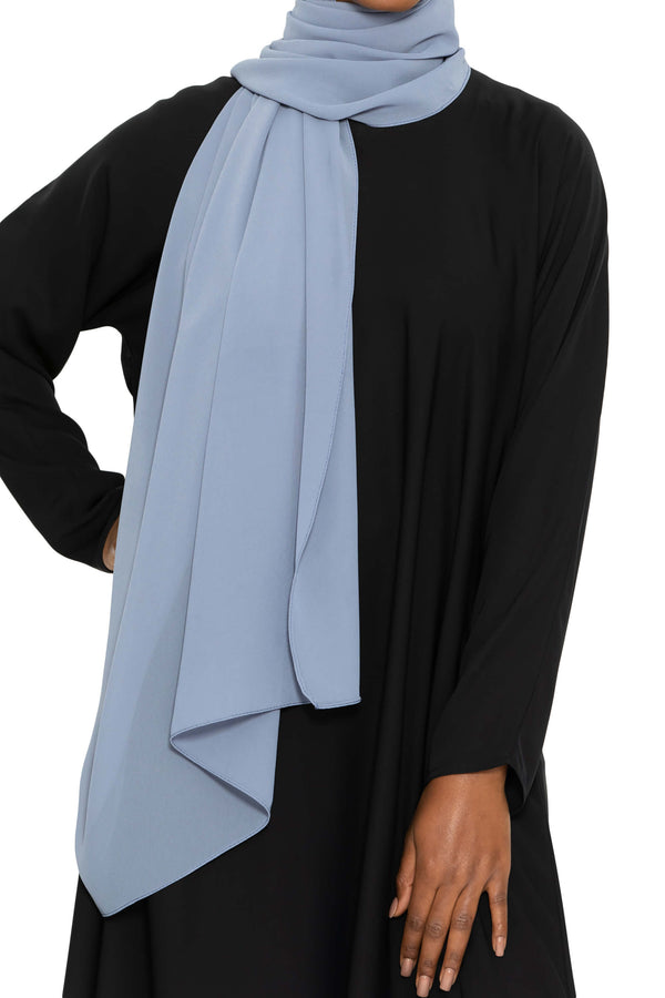 Essential Hijab Dusty blue | Al Shams Abayas 1