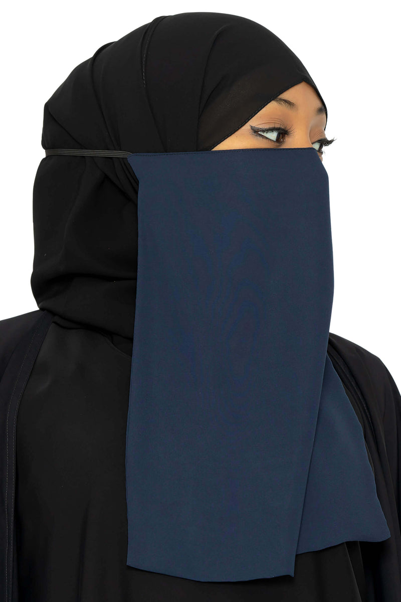 Beda Half Niqab Navy | Al Shams Abayas 3