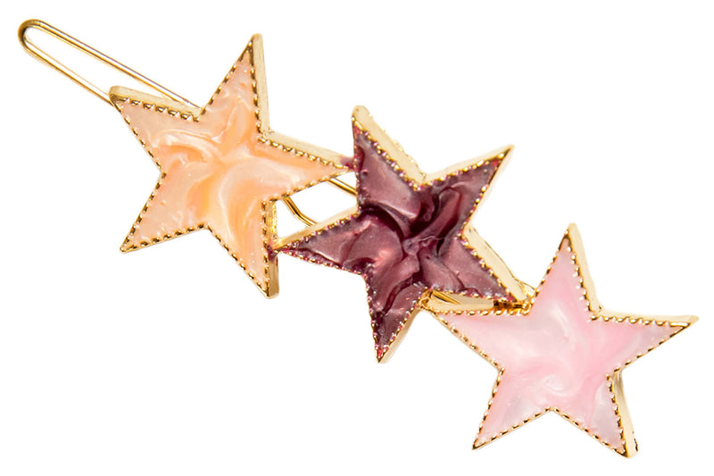 Colored Star Pin in Blush