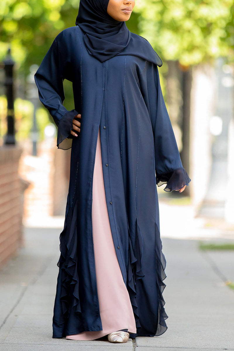 Corrina Abaya in Navy | Al Shams Abayas 1