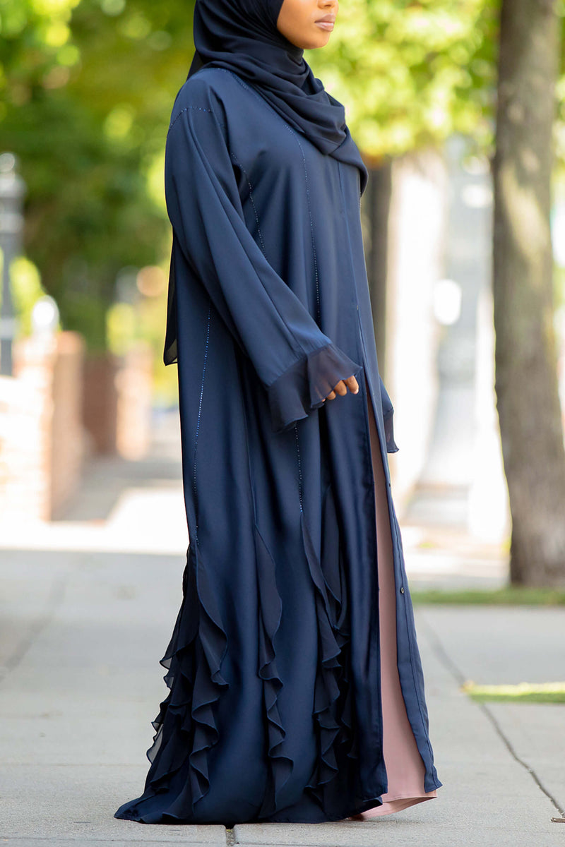 Corrina Abaya in Navy | Al Shams Abayas 4