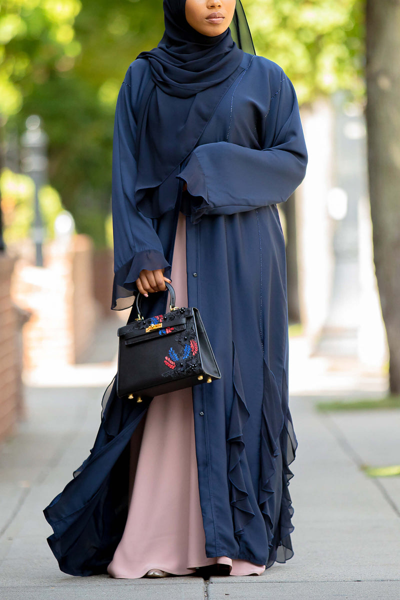 Corrina Abaya in Navy | Al Shams Abayas 7