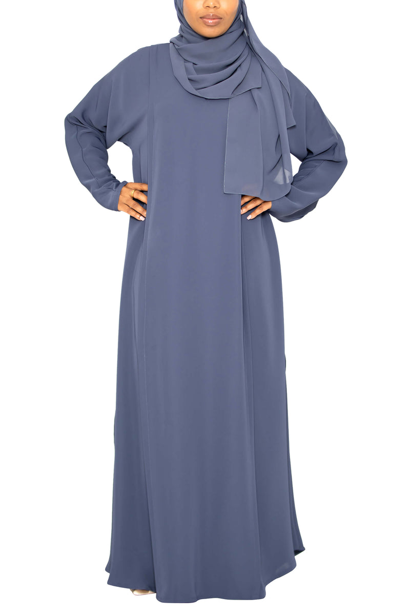 Enari Abaya in Dusty Blue