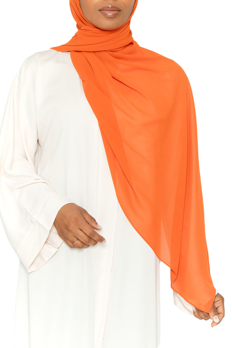 Essential Hijab Fiery Orange | Al Shams Abayas 4