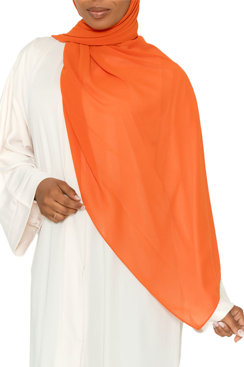 Essential Hijab Fiery Orange | Al Shams Abayas 5