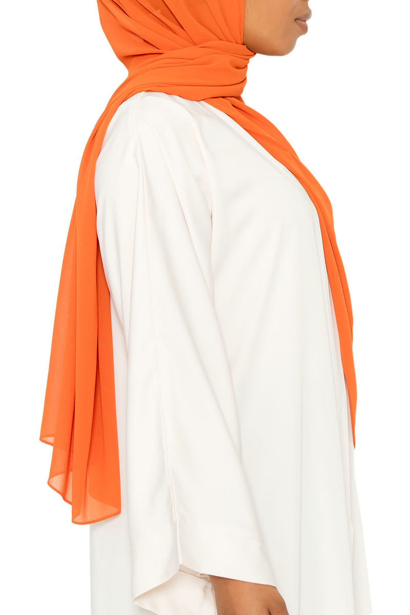 Essential Hijab Fiery Orange | Al Shams Abayas 7
