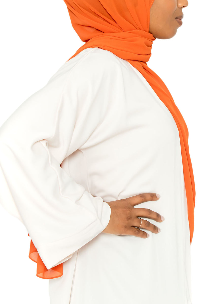 Essential Hijab Fiery Orange | Al Shams Abayas 3