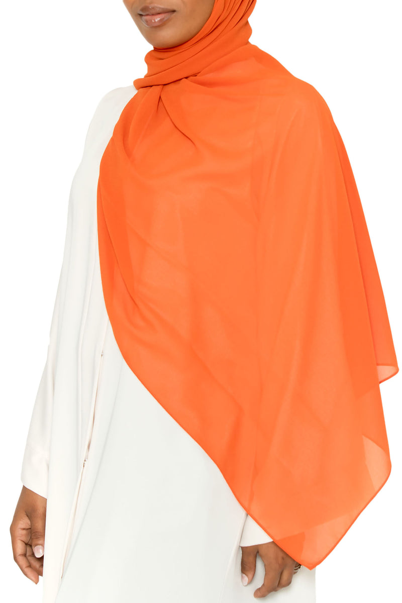 Essential Hijab Fiery Orange | Al Shams Abayas 6