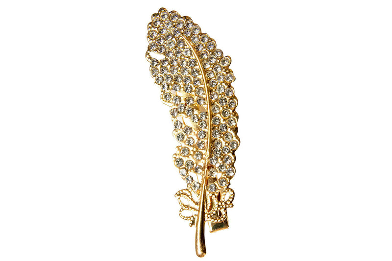 Gold Feather Clip | Al Shams Abayas 1