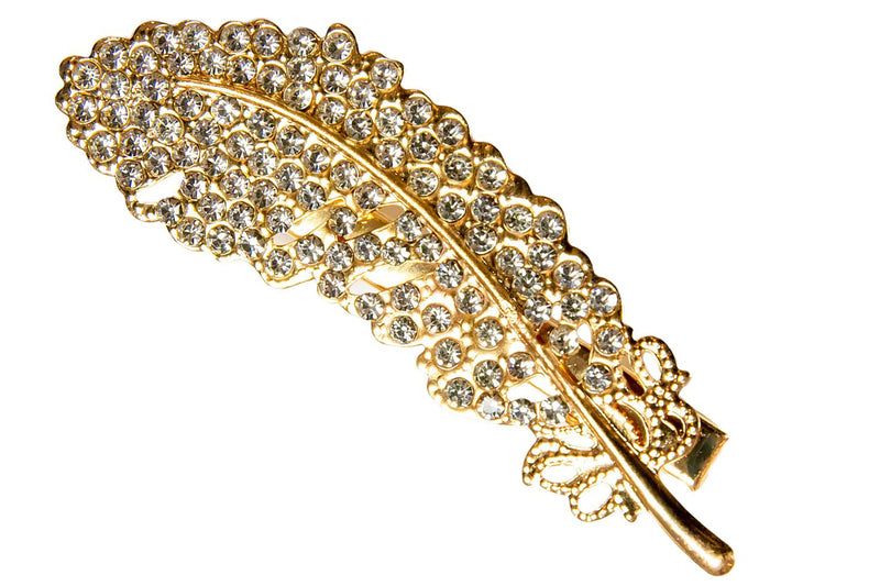 Gold Feather Clip | Al Shams Abayas 2