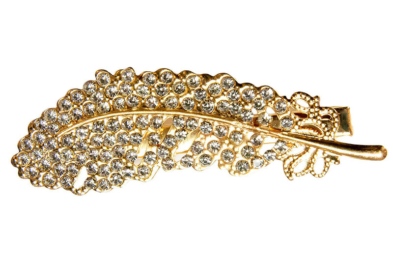 Gold Feather Clip | Al Shams Abayas 3