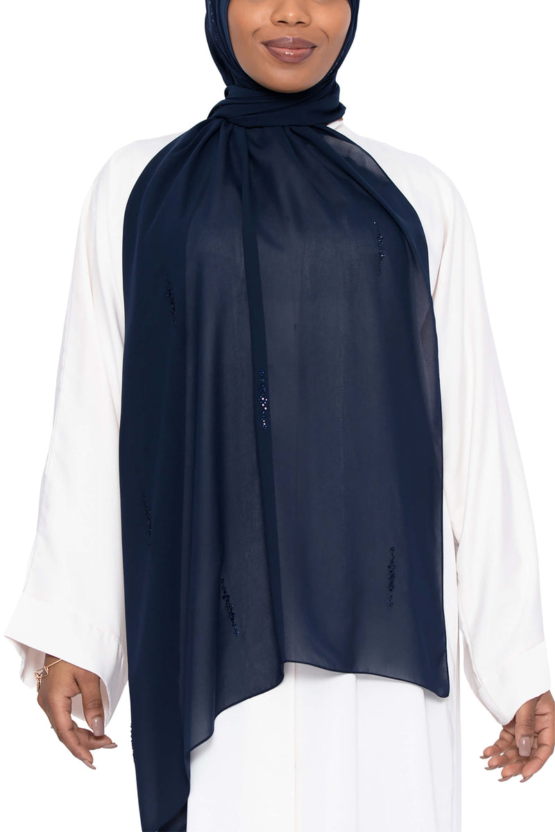 Honey Dip in Deep Navy | Al Shams Abayas 5