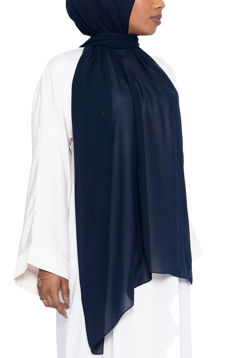 Honey Dip in Deep Navy | Al Shams Abayas 1