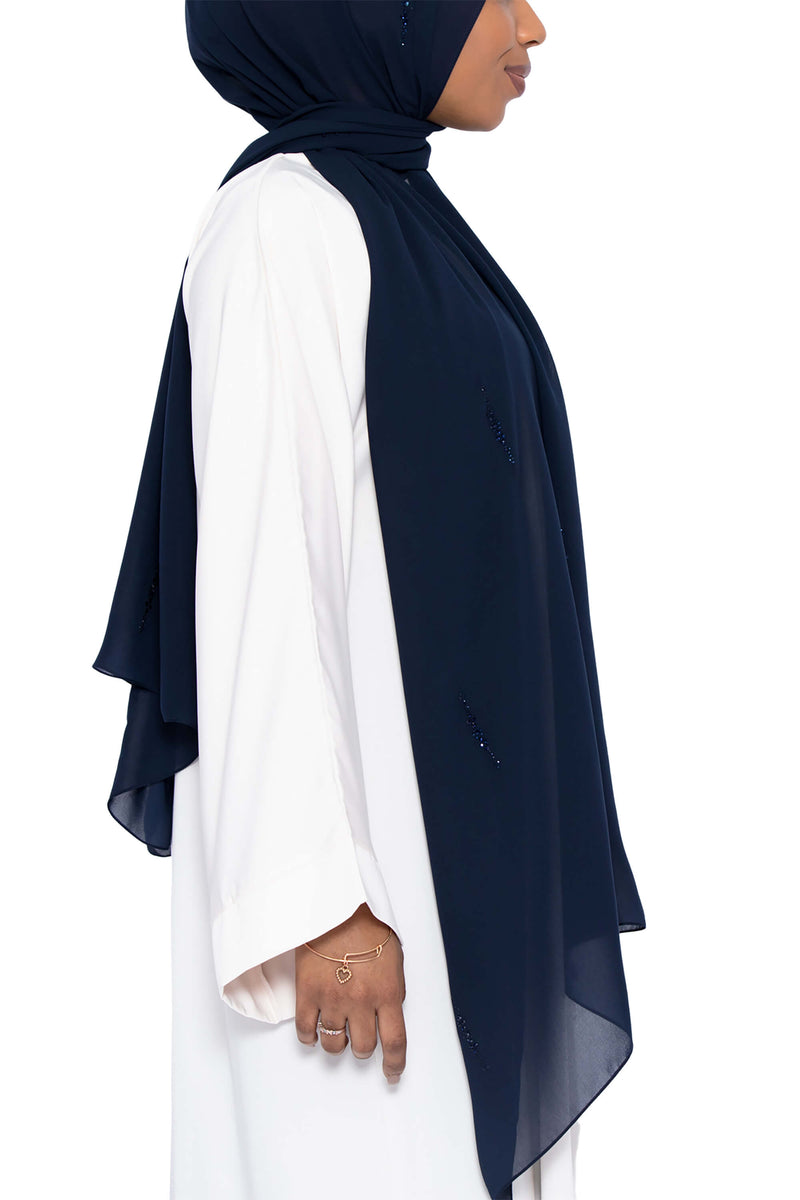 Honey Dip in Deep Navy | Al Shams Abayas 3