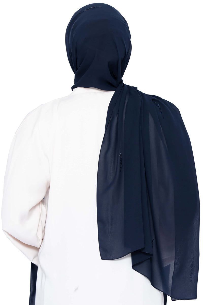 Honey Dip in Deep Navy | Al Shams Abayas 4