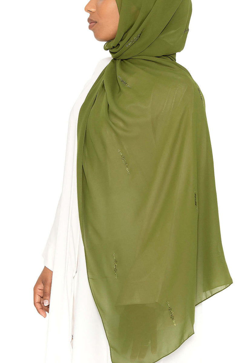 Honey Dip in Olive | Al Shams Abayas 6